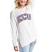 Women's Gameday Couture Cream ECU Pirates Legacy Side Split Pullover Top