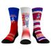 Unisex Rock Em Socks New England Patriots Throwback Three-Pack Crew Sock Set