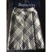 Burberry Skirts | Burberry Of London Wool Plaid Midi Skirt | Color: Gold/Gray | Size: 8