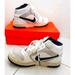 Nike Shoes | Nike Prestige Ii High Gs Girls 5.5 #338087 151 With Original Box Patent Rare | Color: Blue/White | Size: 5.5g