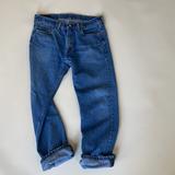 Levi's Jeans | Levi’s Men’s 505 Straight Leg Zipper Fly Jeans Size 33 X 30 | Color: White | Size: 33