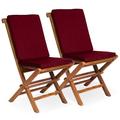 All Things Cedar Folding Outdoor Chair Set Wood in Brown | 36 H x 18 W x 23 D in | Wayfair TF22-2-R