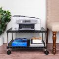 Paracity Mobile Printer Stand Metal in Black | 13.5 H x 15 W x 10.6 D in | Wayfair 01CS3TVLCI3RWB8QV