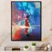 House of Hampton® Video Game Galaxy Woman Singer - Picture Frame Print on Canvas Canvas, Cotton in Blue/Red | 12 H x 8 W x 1 D in | Wayfair