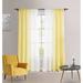 Ebern Designs Decater Ombre Sheer Rod Pocket Curtain Panels in Yellow/Brown | 54 H x 52 W in | Wayfair 9299CC2A723D4672818C9749FB4CFF55