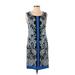 Lands' End Casual Dress: Blue Paisley Dresses - Women's Size 4