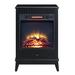 Benjara Electric Fireplace, Wood in Black | 32 H x 22 W x 13 D in | Wayfair BM274626