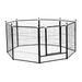 DALELEE 8 Panel Dog Playpen Metal Kennel Exercise Fence Heavy Duty Outdoor Lock Metal | 31.5 H x 27.6 D in | Wayfair DALELEE1745