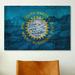 Winston Porter Flags South Dakota Badlands National Park - Graphic Art on Canvas in Blue/Yellow | 18 H x 26 W x 1.5 D in | Wayfair