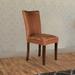 Red Barrel Studio® Dining Chair Wood/Upholstered in Brown/Red | 38 H x 19 W x 23.5 D in | Wayfair 8F01E0548E004E7BA40A0367FCF95B9E