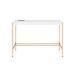 Everly Quinn Writing Desk Wood/Metal in White | 30 H x 42 W x 20 D in | Wayfair A81C317D232C415A8A6F2C19DE6F9F02