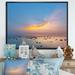 Highland Dunes Tropical Sunset Sky And Sea II - Nautical & Coastal Canvas Wall Art Canvas in Blue/Orange | 16 H x 32 W x 1 D in | Wayfair