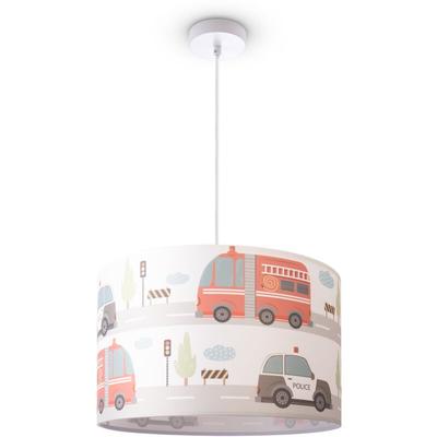 Deckenlampe Kinderzimmer Pendelleuchte Babyzimmer Feuerwehr Straße Polizei E27 Pendelleuchte Image