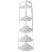 5- Tier Industrial Corner Bookcase Corner Ladder Shelf Small Bookshelf