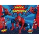 Arrière-plan de fête à thème Spiderman Marvel 300x200cm mur de support de fond de dessin animé