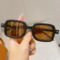 Lunettes de soleil carrées pour hommes lunettes de soleil de luxe pour femmes Punk mode lunettes
