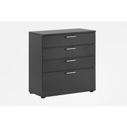Möbelpartner Schubladenschrank Hippo | HxBxT 84x80x40 cm |Anthrazit von PROREGAL Image