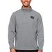 Men's Antigua Heather Gray Wake Forest Demon Deacons Course Quarter-Zip Pullover Top