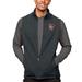 Men's Antigua Heather Charcoal Bowling Green St. Falcons Course Full-Zip Vest