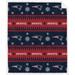 New England Patriots 60'' x 70'' Holiday Gift Wrap Sherpa Flannel Fleece Blanket
