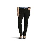 Plus Size Women's Regular Fit Flex Motion Straight Leg Jean by Lee in Black (Size 26 W)