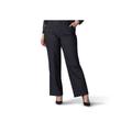 Plus Size Women's Regular Fit Flex Motion Trouser Pant by Lee in Black (Size 22 WP)