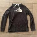 The North Face Tops | Black And White Womens The North Face Hooded Sweatshirt Size Medium | Color: Black/White | Size: M