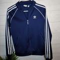 Adidas Jackets & Coats | Adidas Classic Track Jacket Three Stripes | Color: Blue | Size: Xs