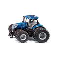 siku 6738, New Holland T7.315 Traktor, 1:32, Blau, Metall/Kunststoff, Ferngesteuert, Steuerung mit App via Bluetooth, Mit abnehmbaren Doppelreifen, Ohne Fernsteuermodul