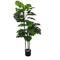 AQS INTERNATIONAL - Realistic Large Artificial Trees Potted - Faux Plants, Fake Plant Leaf, Modern Decorative Green Plant For Home Living Room Office, Indoor Outdoor Garden (130cm Monstera Plant)