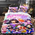 PTNQAZ Hot APHMAU Bedding Sets Single Double King Size Game Bed Set Children's Kids Bedroom Quilt Cover Bed Linens (King,1)