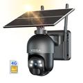 Xega 3G/4G LTE Security Camera No WiFi, 2K Super HD Solar Powered Wireless Outdoor 4G Security Camera, PIR Motion Sensor, Night Vision, 2 Way Talk, SIM Card Included