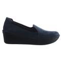 Clarks Step Rose Moon Womens Wedged Slip On Casual Smart Shoes UK 6 / EU 39.5 Navy