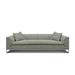 Eleanor Rigby Pia 107" Genuine Leather Tuxedo Arm Sofa Genuine Leather in Gray/Brown | 30 H x 107 W x 38 D in | Wayfair PIA-90-DRE-DARK-SS