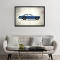 East Urban Home 'Vintage Italia Series: 1962 Ferrari 250 GT/E' Vintage Advertisement on Canvas in Black/Green/White | 32" H x 48" W x 1.5" D | Wayfair