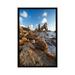 Loon Peak® Evening Coastal Landscape II Photographic Print on Wrapped Canvas Metal in Blue/Green/White | 60 H x 40 W x 1.5 D in | Wayfair