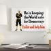 East Urban Home 'WWI Poster of a Sailor Standing w/ His Arms Crossed' Vintage Advertisement on Canvas Canvas, in Black/White | Wayfair