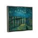 Stupell Industries Classic Starry Night Over The Rhone Van Gogh Painting Canvas Wall Art By Vincent Van Gogh Canvas in Blue | Wayfair