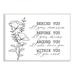 Stupell Industries Floral Blossoms Loving Quote Behind Before Around Within Wall Plaque Art By Lettered & Lined in Brown/White | Wayfair