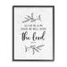 Stupell Industries Serve The Lord Spiritual Scripture Rustic Botanicals Canvas in Black/White | 14 H x 11 W x 1.5 D in | Wayfair an-830_fr_11x14