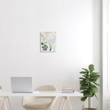 Stupell Industries Abstract White Flowers Leaves Watercolor Effect Brushstrokes Wall Plaque Art By Lanie Loreth in Blue/Brown/Green | Wayfair