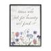 Stupell Industries Look For Beauty Inspiring Flower Blossom Calligraphy Canvas in Blue/Green/White | 30 H x 24 W x 1.5 D in | Wayfair