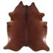 Brown 84 x 72 W in Area Rug - Foundry Select Hotez NATURAL HAIR ON Cowhide Rug Cowhide, Leather | 84 H x 72 W in | Wayfair