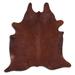 Brown 84 x 72 W in Area Rug - Foundry Select Aplicorter NATURAL HAIR ON Cowhide Rug Cowhide, Leather | 84 H x 72 W in | Wayfair