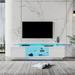 Wrought Studio™ TV Stand for 80 Inch TV Stands, Media Console Entertainment Center Table w/ Storage Cabinet in White | Wayfair