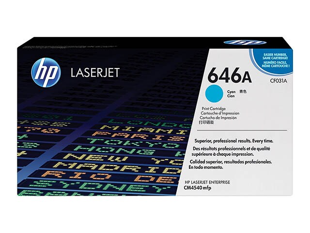 Laser/Kopierer HEWLETT PACKARD CF031A HP CLJ CM4540F CARTRIDGE CYAN Image