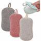 Versaillesfr - Lot de 4 Éponges Microfibres Lavables et Réutilisables-Double Face Grattante Brosse