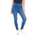 M17 Damen Women Ladies Trousers Pants with Pockets Denim Jeans Jeggings Skinny Fit Classic Casual Hose mit Taschen, Leuchtendes Blau, 48