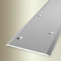 Bergangsprofil Breite: 80 mm Höhe: 0 - 99 mm Länge: 900 mm Aluminium eloxiert Glatt Silber Versetzt