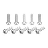 M3x10mm Torx Security Machine Screws, 20pcs 316 Stainless Steel Pan Head Screw - Silver